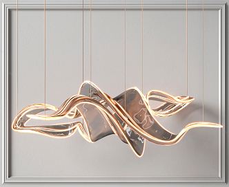 Light Luxury Chandelier 3d model