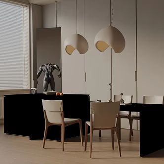 Modern table combination 3d model