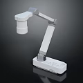 Modern Adjustable Arm Desk Lamp With White Design And Control Panel For Home Office Use