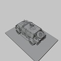 military armored vehicle 3d model