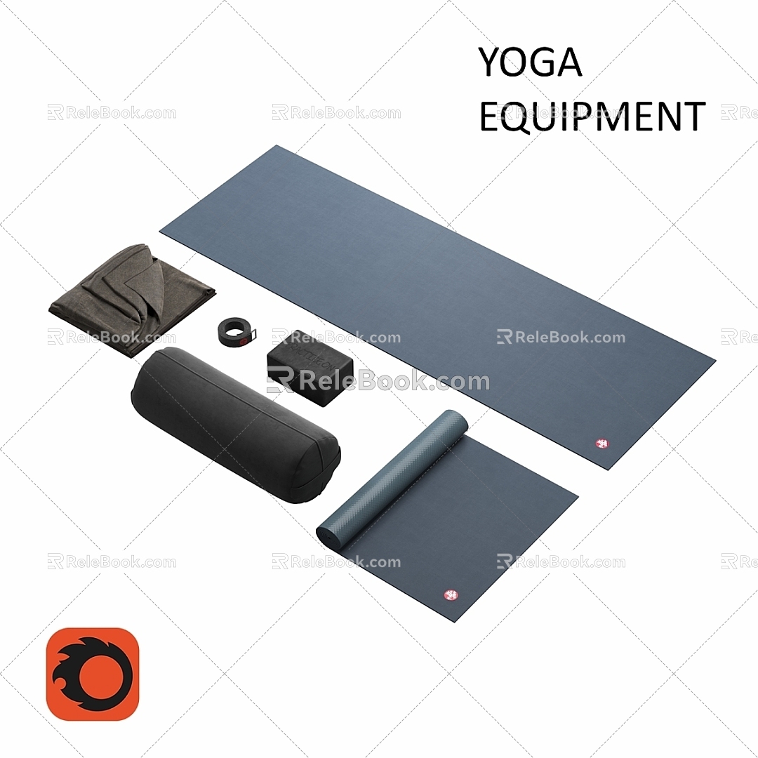 Sports Equipment Yoga Equipment suit Gym Belt 3d model