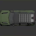 Green Military Vehicle With Off Road Style Roof Rack And Rugged Exterior Design
