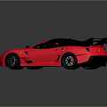 Three Red Sports Cars With Sleek Design And Rear Spoilers Features