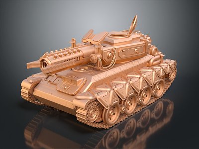 Modern Tank Sci-Fi Tank Cartoon Tank 3d model