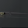 Tactical Dagger Weapon With Sharp Black Blade And Golden Modern Handle