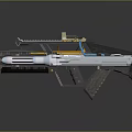 Futuristic Sci Fi Energy Rifle With Advanced Scope And Metallic Design