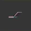 Pink Purple Portable Computer With Open Pixel Art Screen Green Character Red Ball Blue Buttons