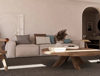 Modern Style Living Room 3d model