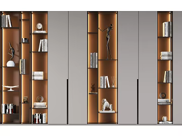 Modern bookcase (ID:ggajh934335)