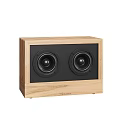Allectra Wooden Speaker With Dual Black Drivers And Natural Wood Finish