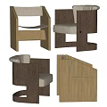 Modern Leisure Chair Designs With Wooden Frames And Comfortable Fabric Seats
