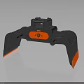 Industrial Black Multi Claw Mechanical Equipment With Red Illuminated Gripping Parts