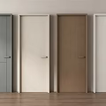 Modern Minimalist Hinged Doors in Various Colors for Home Interior Design
