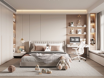 Modern Girls Children's Room 3d model