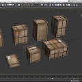 Wooden Boxes Cargo Boxes Cargo Boxes Cargo Boxes Cargo Terminals Cargo Transport Boxes Low Face Number Low Mold Simple Mold Game Video Level Realism 3d model