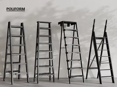 Different Types of Sturdy Hardware Ladders for Household Improvement Projects 3d model