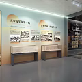 Cultural Art Exhibition Hall With Historical Displays Lighting And Wall Exhibits