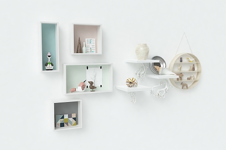 Modern wall shelf 3d model