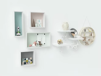 Modern wall shelf 3d model