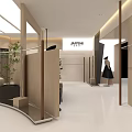 Modern Mall Clothing Store Interior With Mannequins Stylish Displays And Seating Area