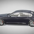 Luxury Dark Blue BMW Sedan With UK Plate And Stylish Front Grille Design
