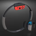Fitness Sports Equipment with Red Controller Blue Accessory and Gray Strap Design
