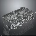 Automotive Engine Cylinder Head Metal Component for Vehicle Repair and Replacement