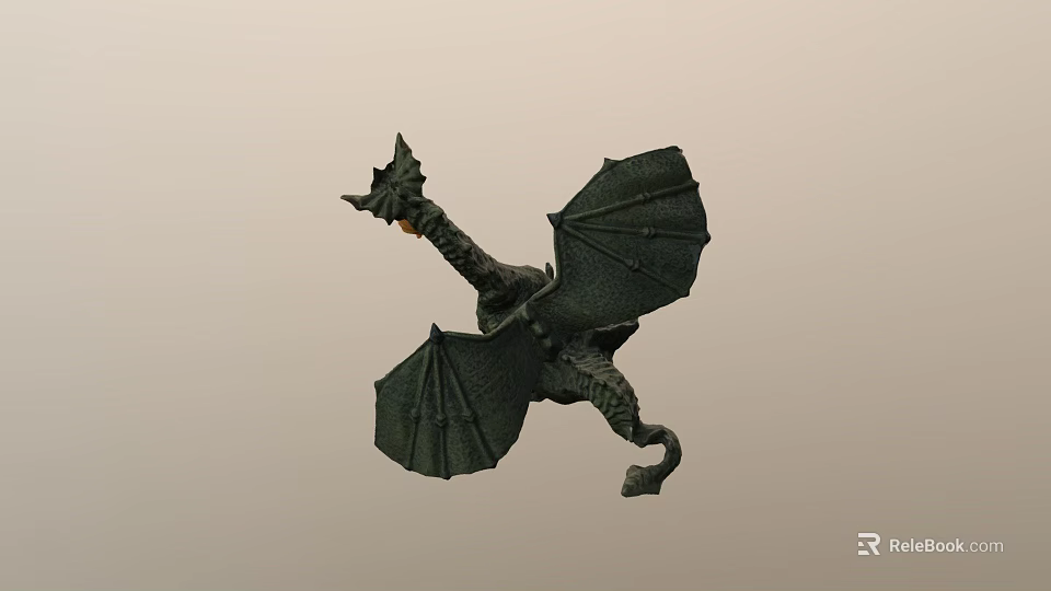 Mythical Dragon Game And Movie Character With Detailed Wings And Scaled Body 3d model 
