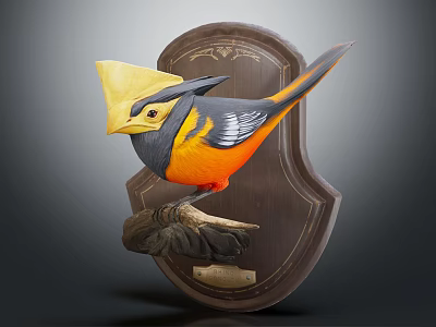 Modern Birds 3d model