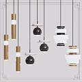 Modern chandelier combination 3d model
