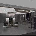 Casarte Store in Mall Featuring Modern High End Home Appliance Display With Sofa Coffee Table