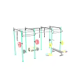 Home Gym Sports Equipment With Barbells Racks Rings Medicine Balls And Bench