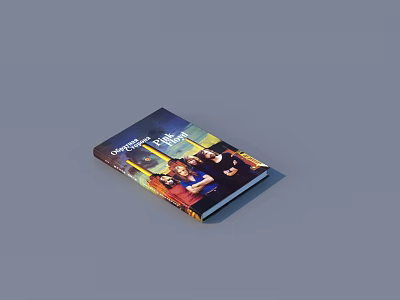 Cityscape Travel Magazine Featuring Group Of People And Urban Night Scenes 3d model