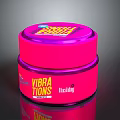 Stylish Pink Daily Use Jar With VIBRA TIONS And Uncutboi Brand Design