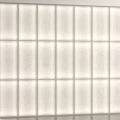 Modern Minimalist Background Wall With Illuminated Square Panels And Soft Texture 3d model