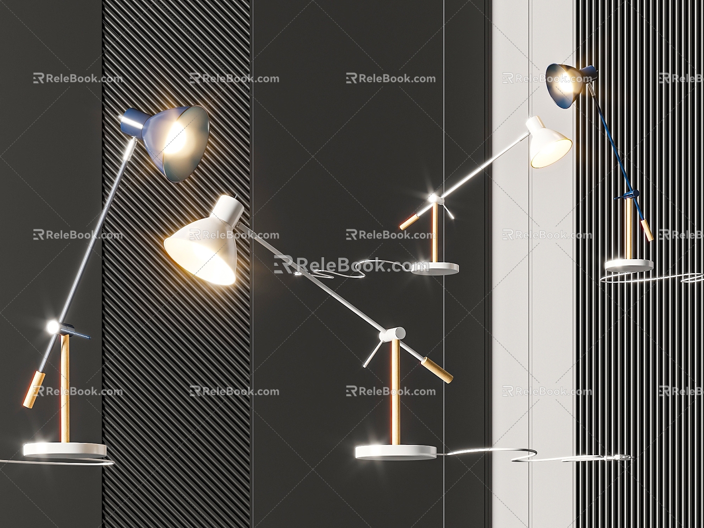 Modern table lamp 3d model