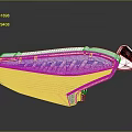 Transparent Plastic Automotive Component Cover With Ribbed Surface And Functional Design