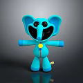 Blue Elephant Plush Toy Character With Big Ears And Soft Body