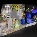 Vibrant Children's Play Area Interior With Climbing Frames Slides And Interactive Elements