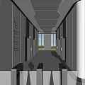 Modern Elevator Hallway Design With Glass Walls Metal Accents And Sleek Flooring