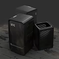 Black Metal Weapon Storage Cases With Multiple Designs And Tactical Gear Containers On Wooden Floor