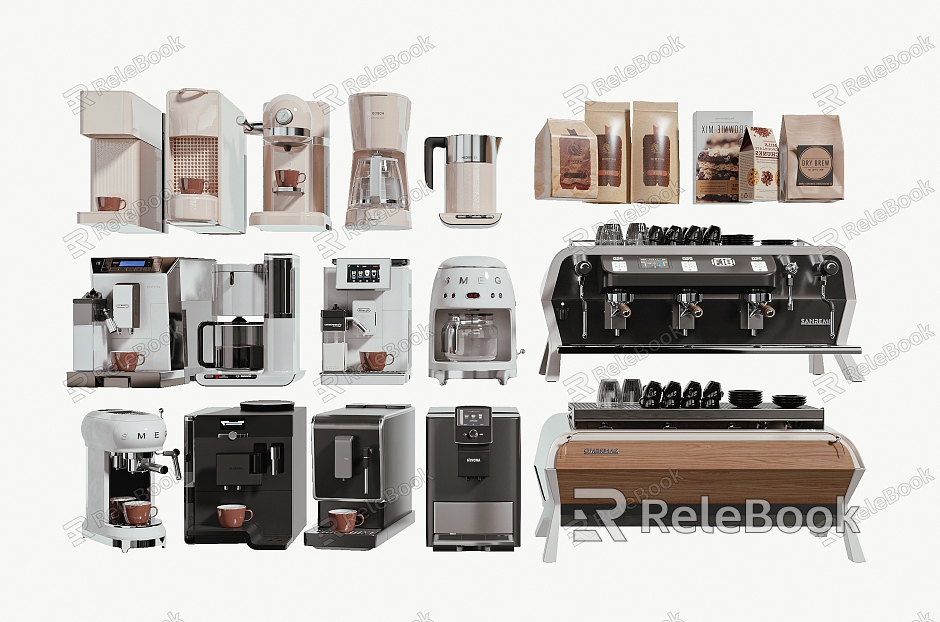 Modern coffee machine model