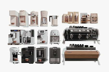 Modern coffee machine 3d model