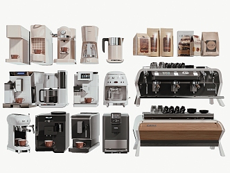 Modern coffee machine 3d model