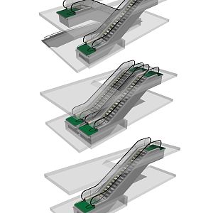 Modern Elevator Escalator Elevator Mall Elevator 3d model