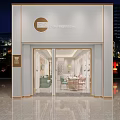 Modern Elegant Beauty Hair Salon Interior With Arched Doorways Green Sofas Pink Chairs Display Shelves