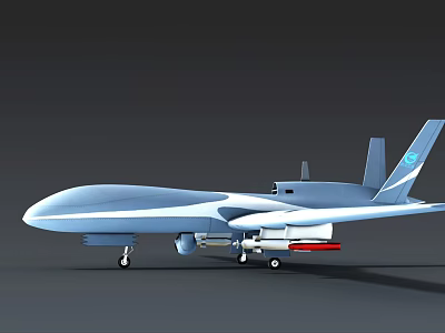 Pterosaur 10 drone fighter 3d model