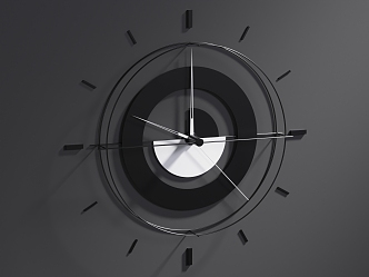 Modern Clock 3d model