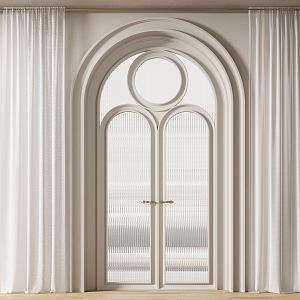 French double door 3d model