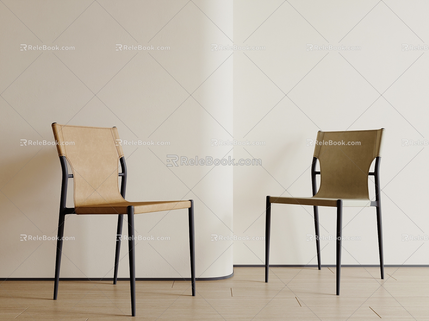 Single Chair Dining Chair 3d model